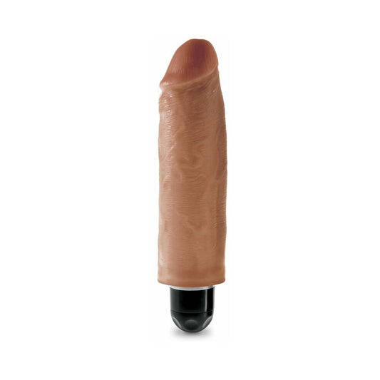 King Cock 6in Vibrating Stiffy Tan