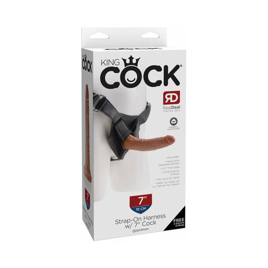 Pipedream King Cock Strap-on Harness With 7 in. Cock Tan