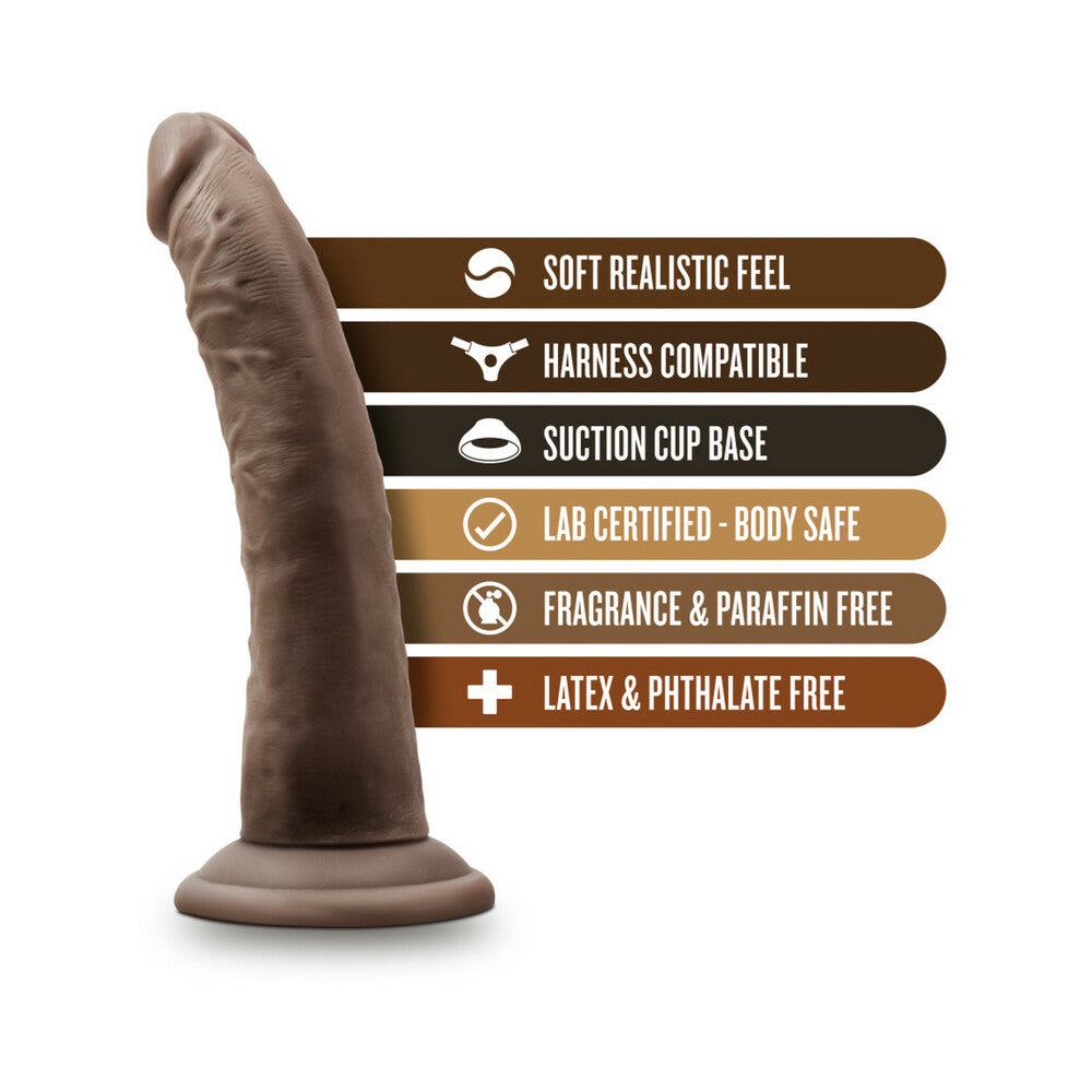 Dr. Skin Realistic 7in Dildo Brown