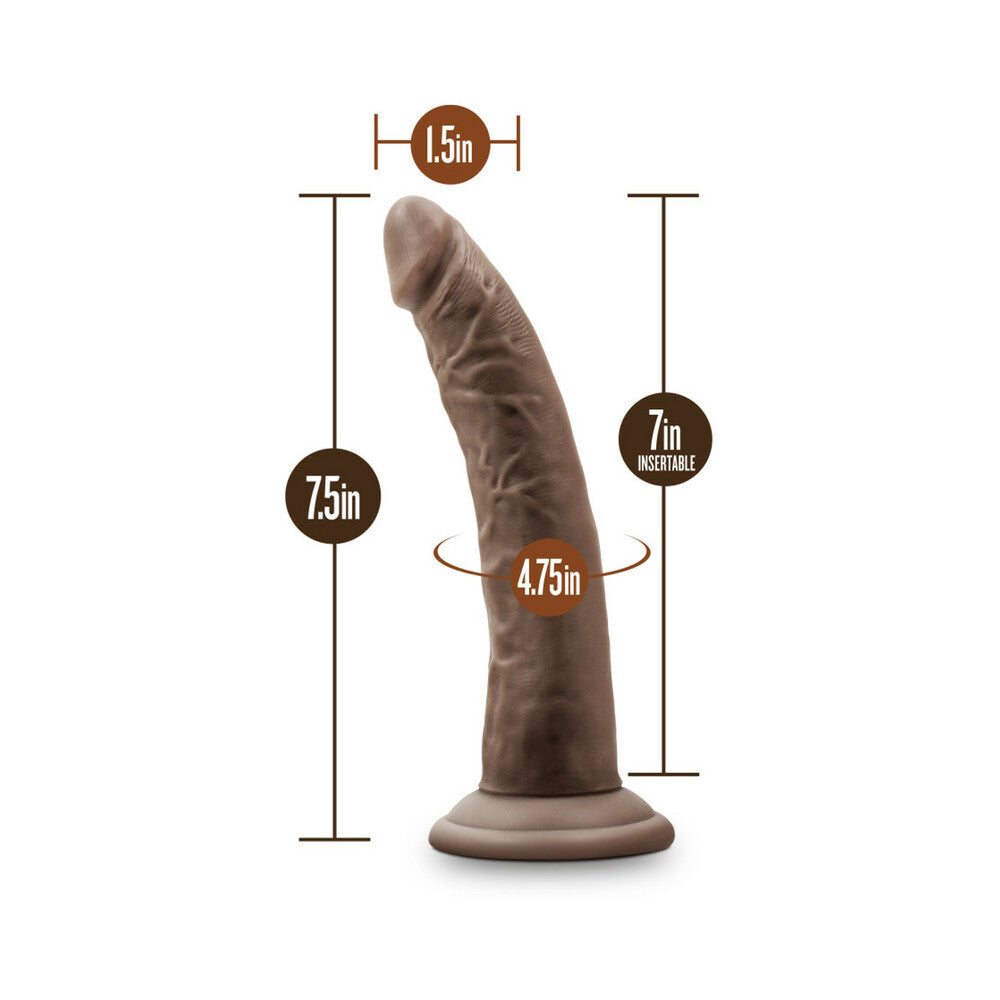 Dr. Skin Realistic 7in Dildo Brown