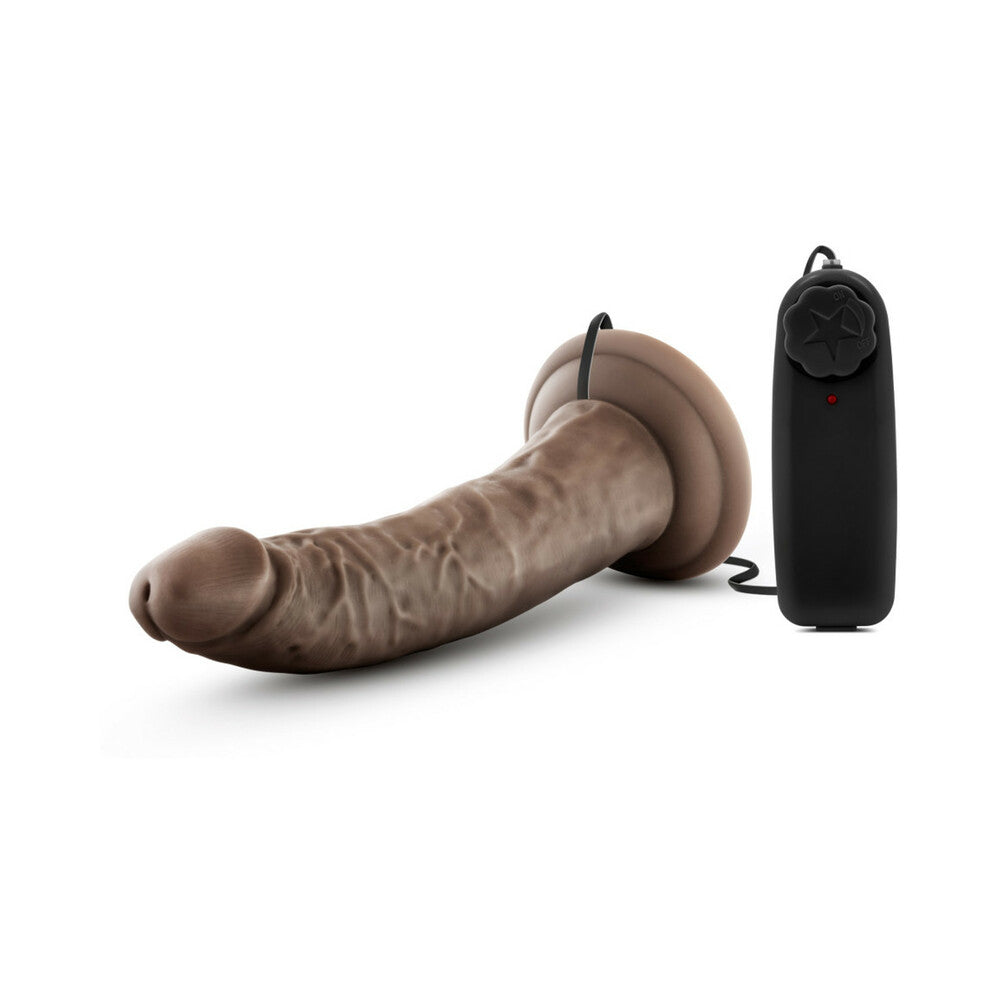 Dr. Skin Dr. Dave Realistic 7 in. Vibrating Dildo Brown