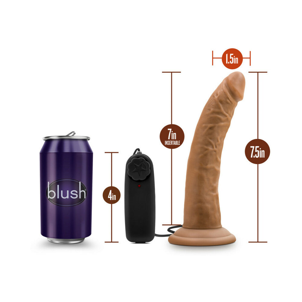 Dr. Skin Dr. Dave 7in Vibr Dildo Tan