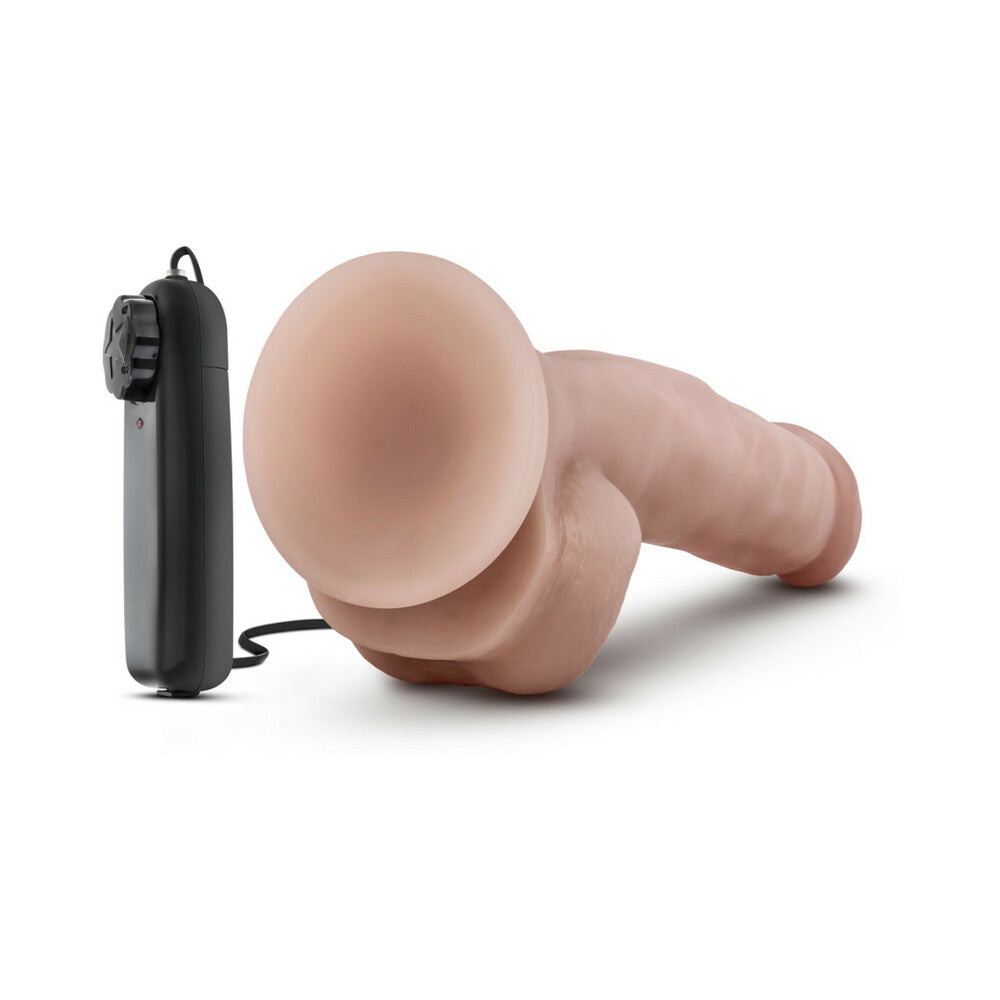 Dr. Skin Dr. Jay Realistic 8.75 in. Vibrating Dildo with Balls Beige