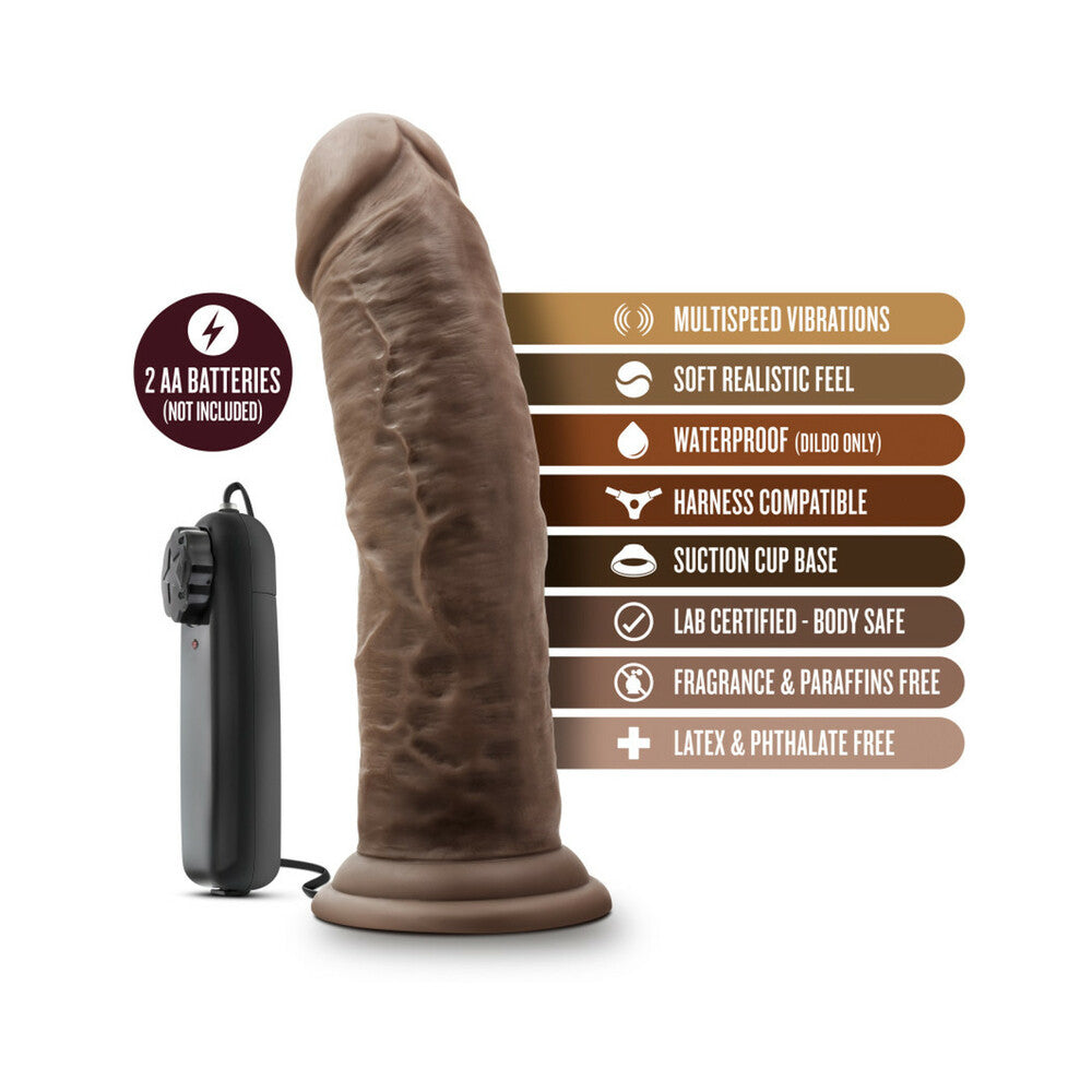 Dr. Skin Dr. Joe 8in Vibr Dildo Brown