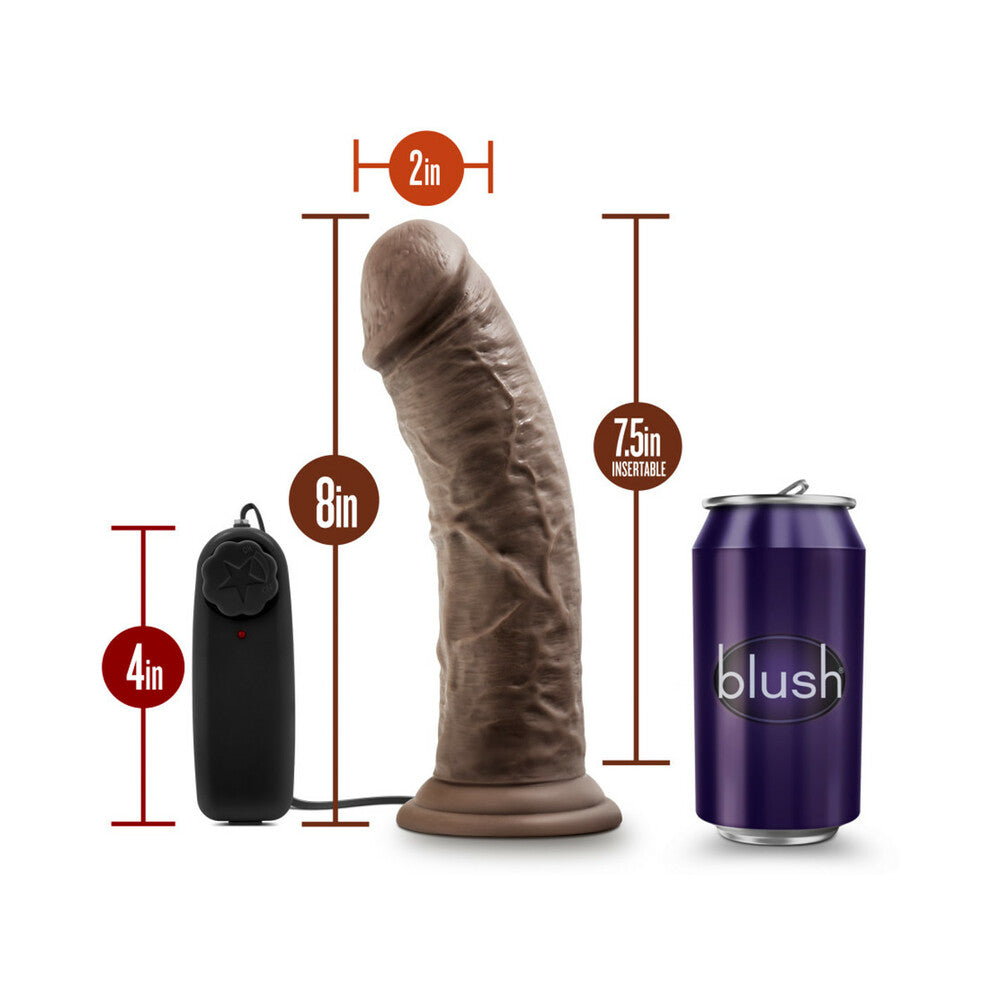 Dr. Skin Dr. Joe 8in Vibr Dildo Brown