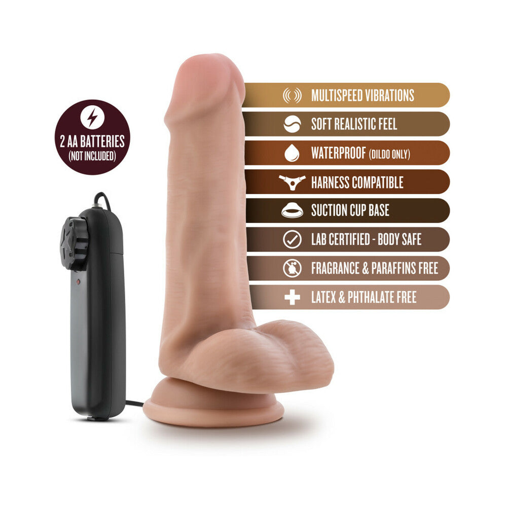 Dr. Skin Dr. Rob 6in Vibr Dildo Beige