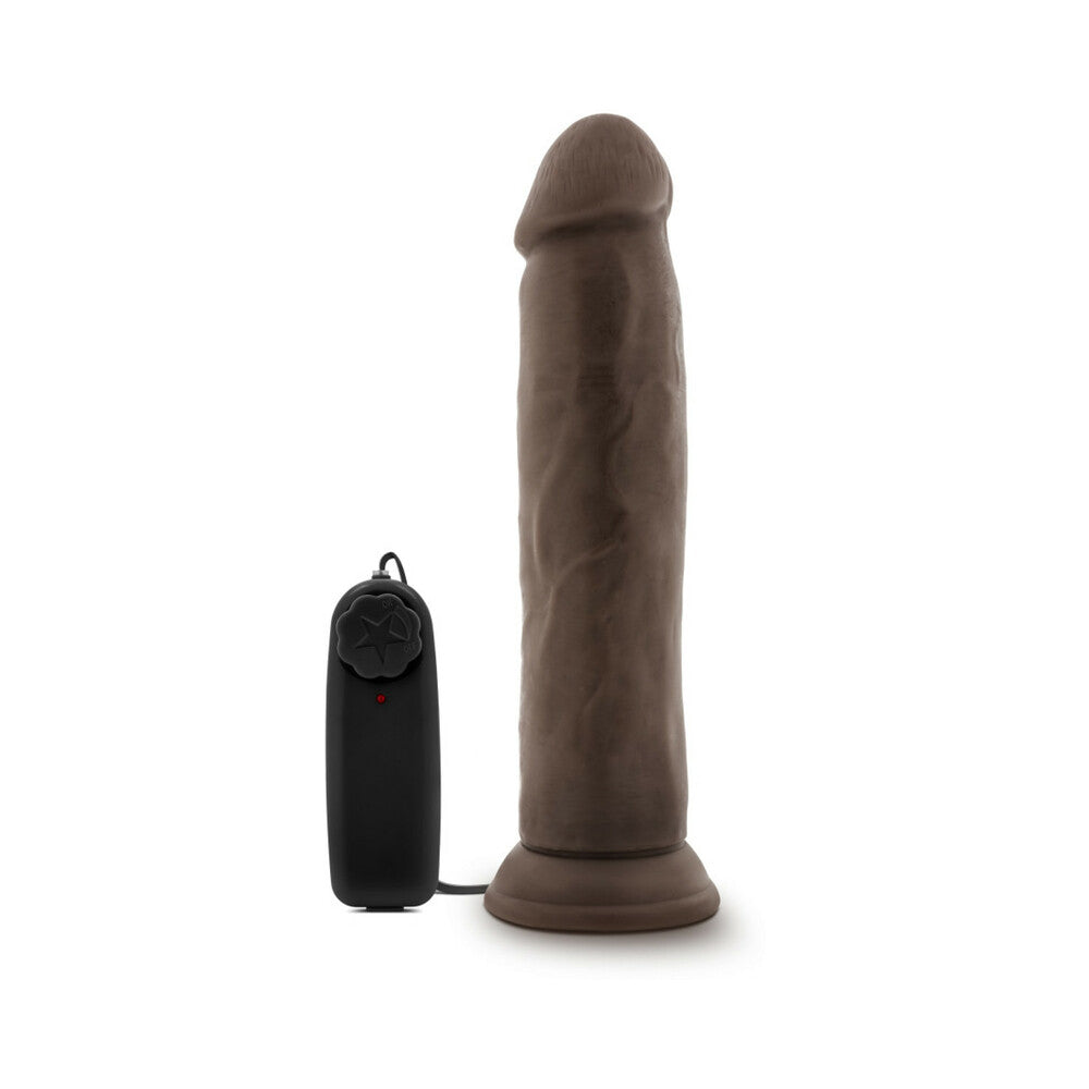 Dr. Skin Dr. Throb 9.5in Vibr Dildo Brn