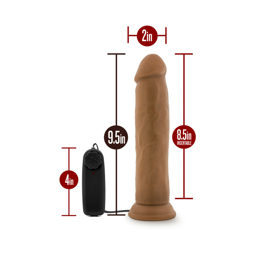 Dr. Skin Dr. Throb 9.5in Vibr Dildo Tan