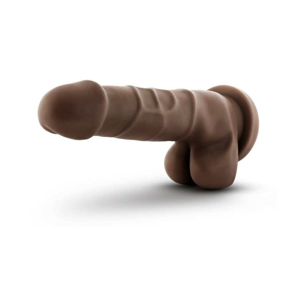 Dr. Skin Basic 7 Dildo 7.75in Balls Brn