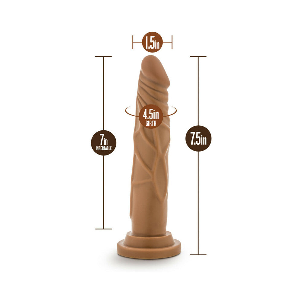 Dr. Skin Basic 7.5 Dildo 7.5in Tan