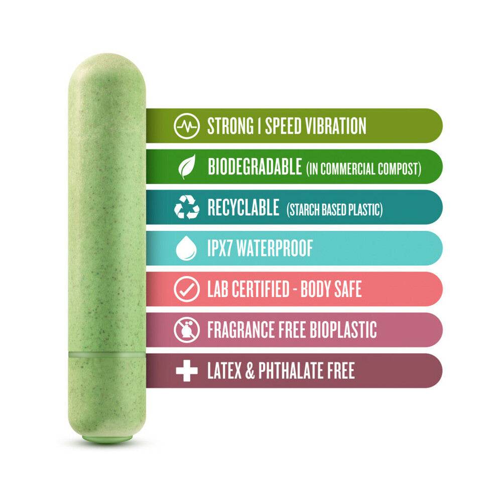 Gaia Eco Bullet Single-Speed Vibrator Green