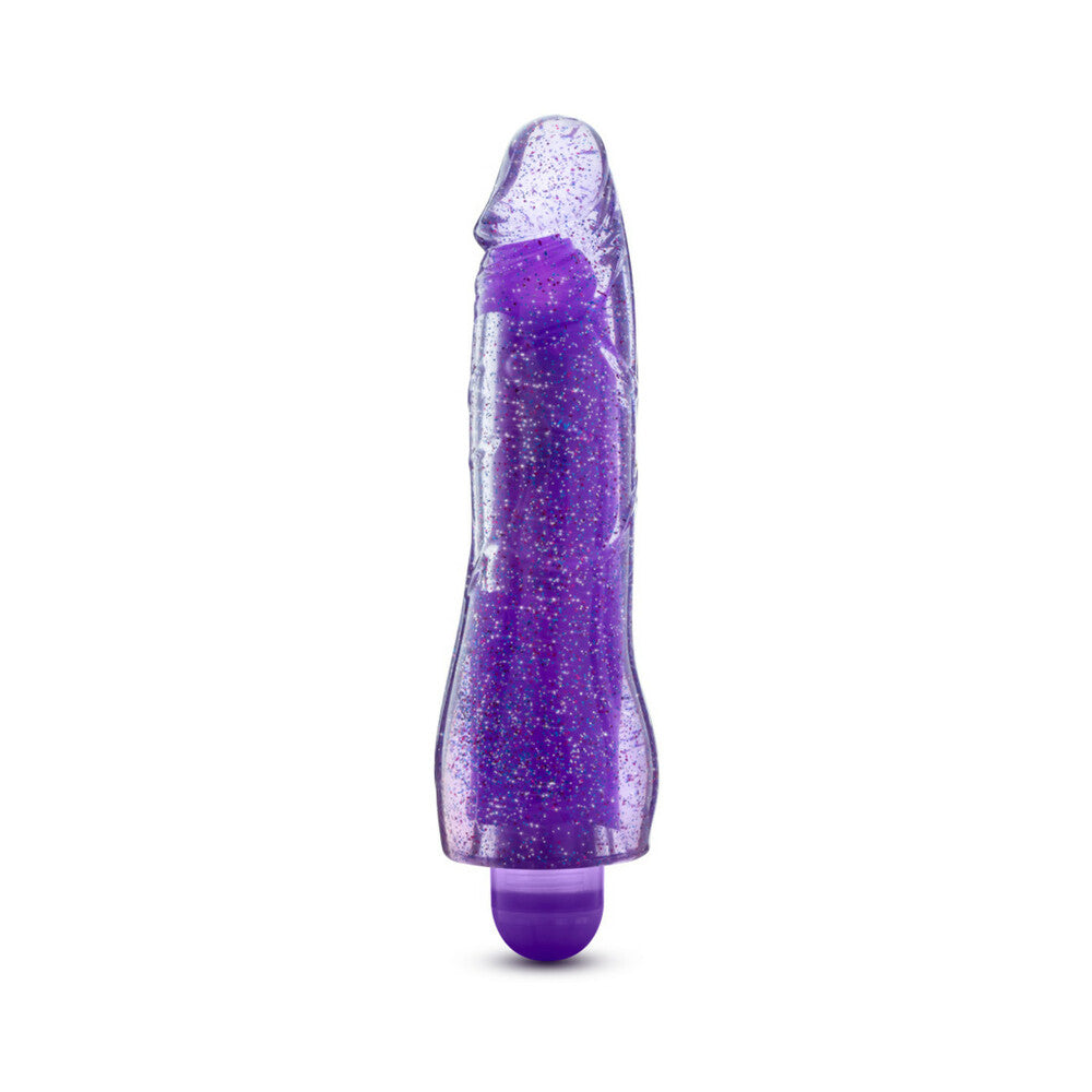 Glow Dicks Molly 8in Vibrat Glitter Pur