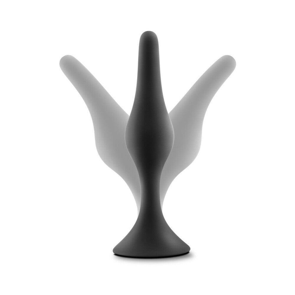 Luxe 3-Piece Silicone Beginner Plug Kit Black