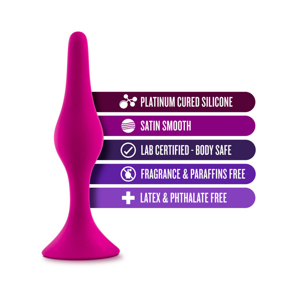 Luxe Silicone Beginner Plug Medium Pink