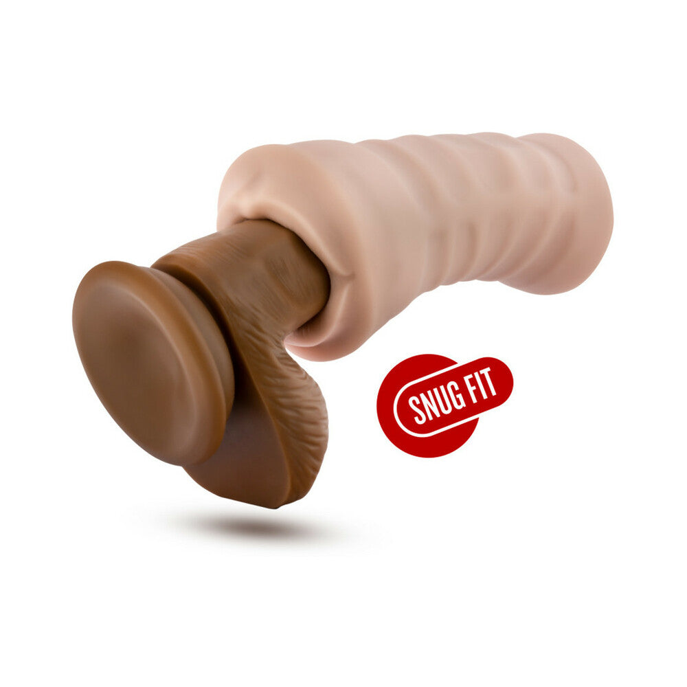 M for Men Skye Oral Stroker with Bullet Vibrator Beige