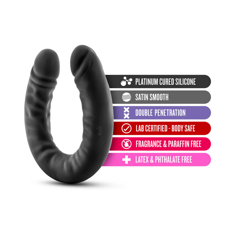 Ruse 18in Slim Double Dildo Black