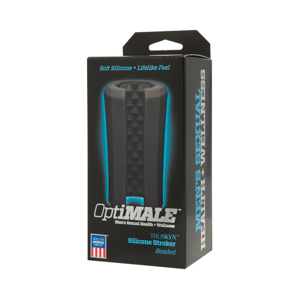 OptiMALE TRUSKYN Sili Stroker Beaded Blk