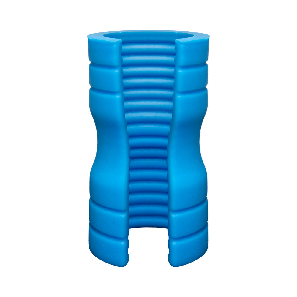 OptiMALE TRUSKYN Sili Stroker Ribbed Blu