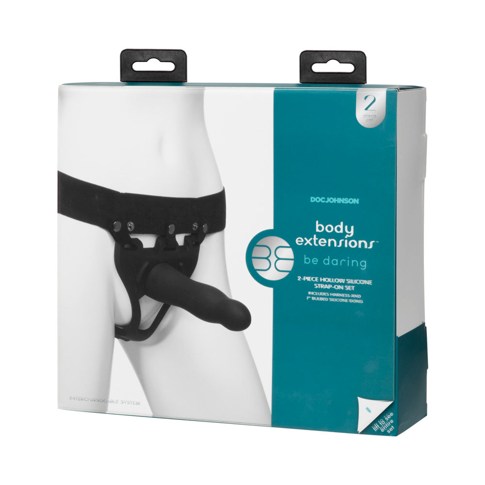 Body Ext Hollow Slim Strap-On 2pc Set