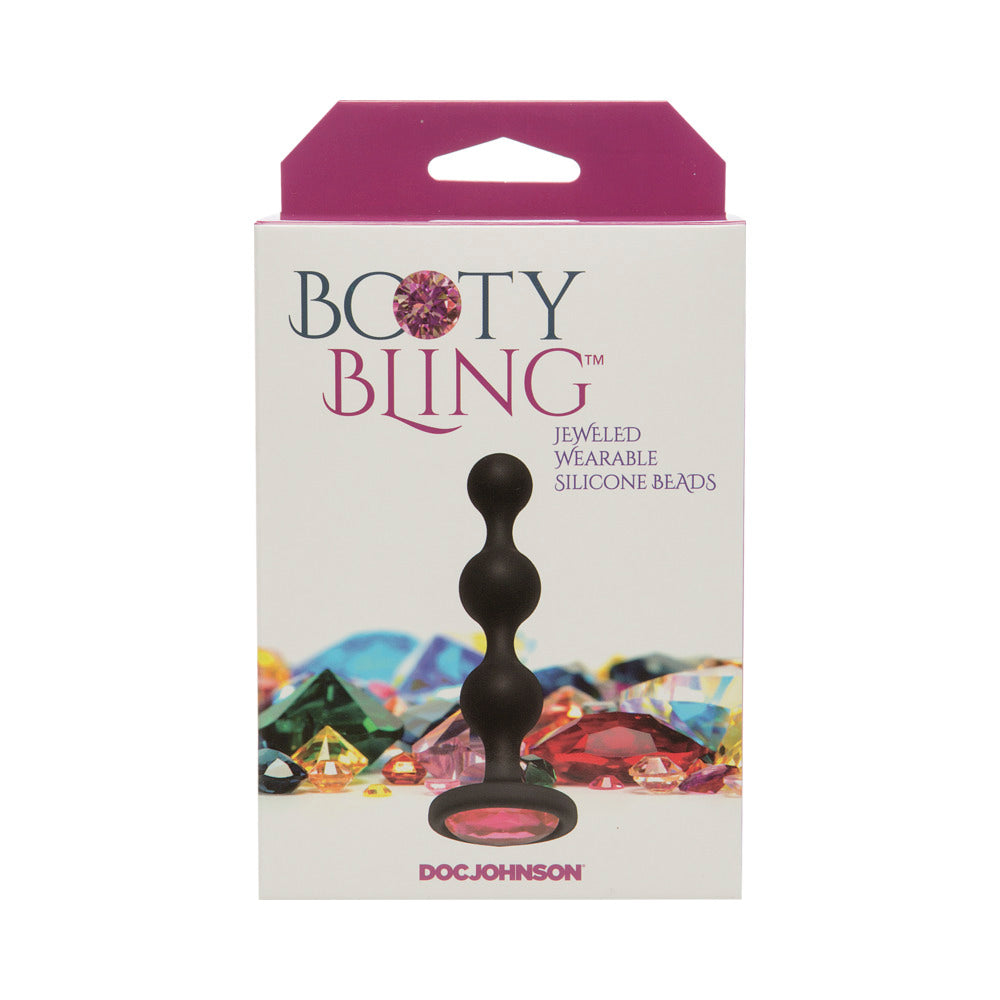 Cuentas de silicona para llevar puestas Booty Bling en color rosa