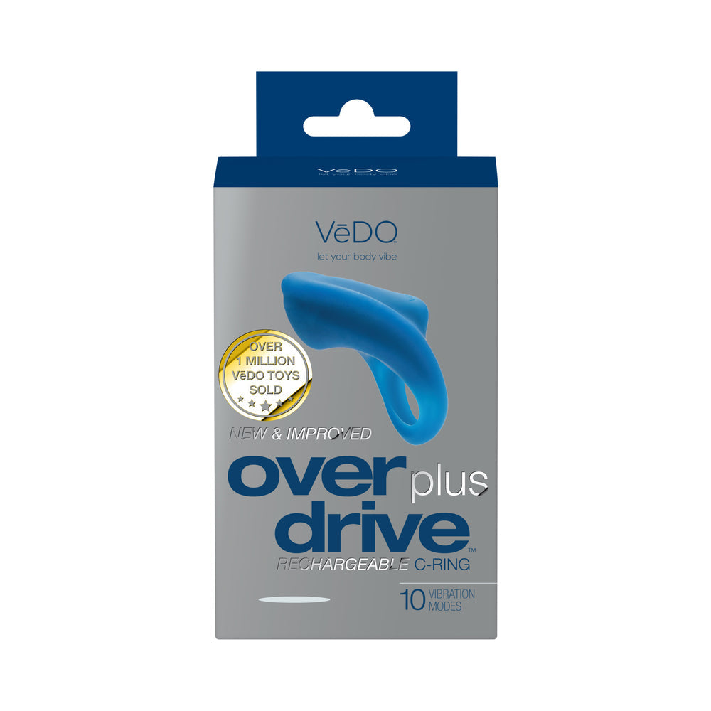 VeDO Overdrive+ Rechrg Vib Ring Blue