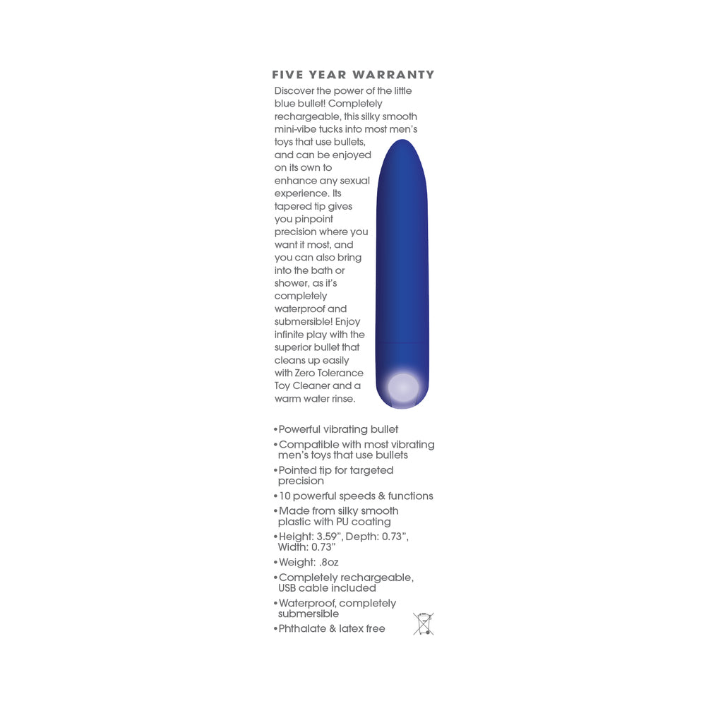 ZT All Mighty Bullet Vibrator Blue