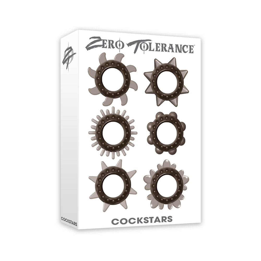 Zero Tolerance Cockstars 6-Piece Cockring Set Smoke