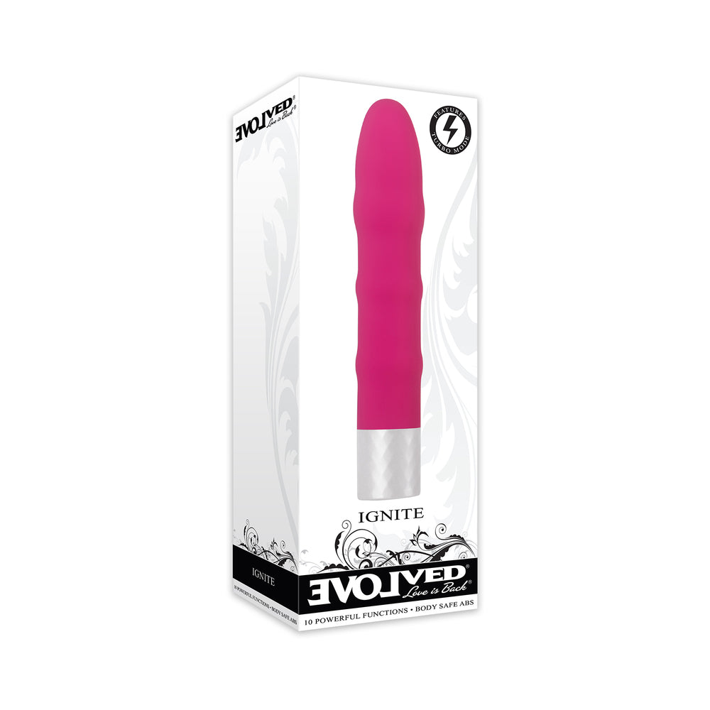 Evolved Ignite 10-Speed Sli mline Vibrator Pink