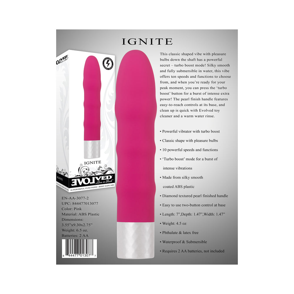 Vibrador Evolved Ignite SlimlineVibe de 10 velocidades, color rosa