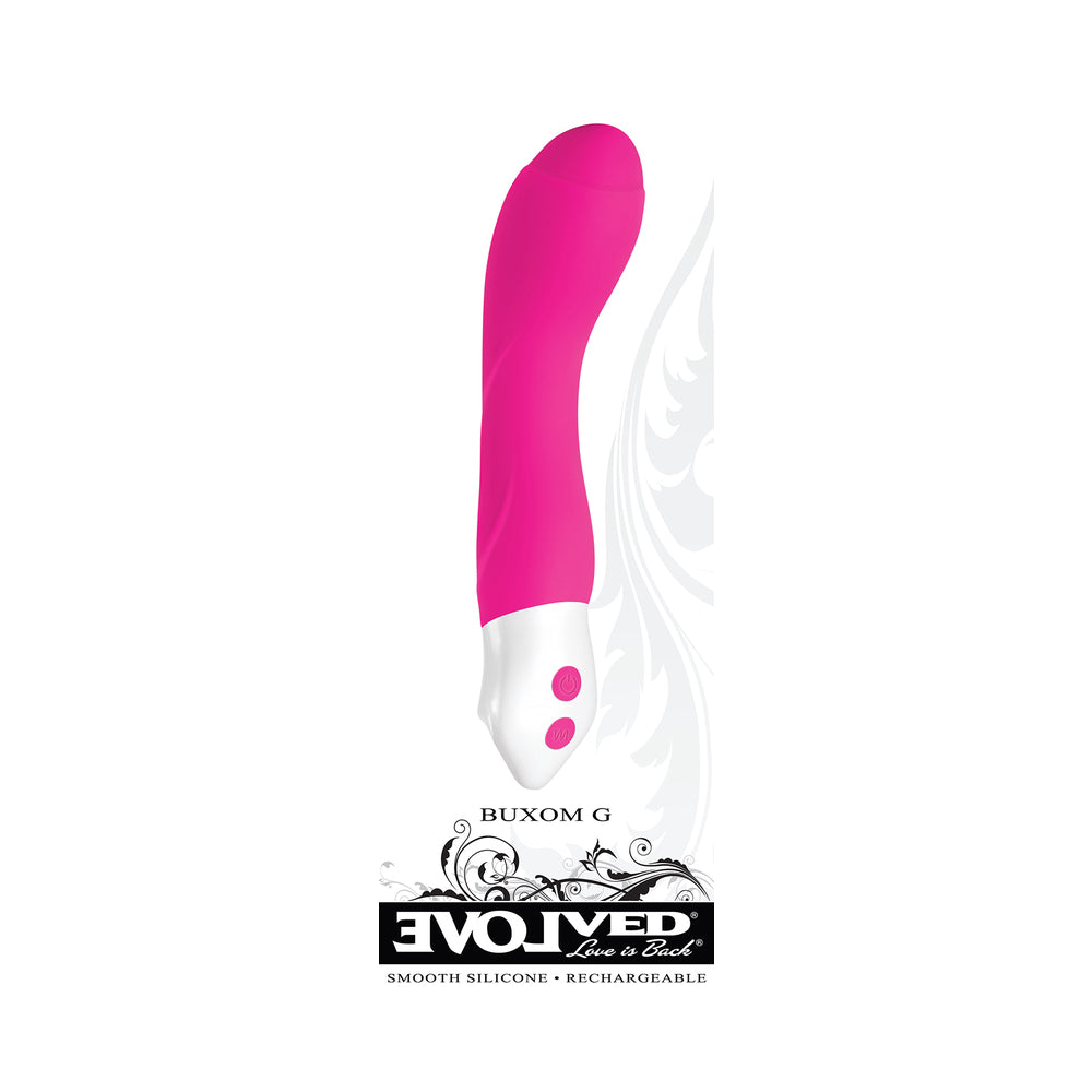 Vibrador G Recharge GSpot Buxom evolucionado, color rosa