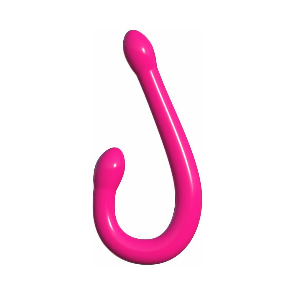 Classix Double Whammy 17.25 in. Flexible Dual-Ended Dildo Pink