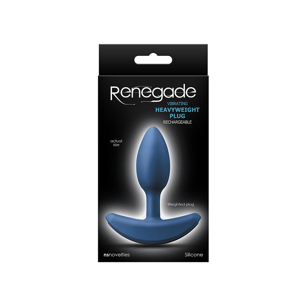 Renegade Vibrating Heavyweight Plug Small Blue