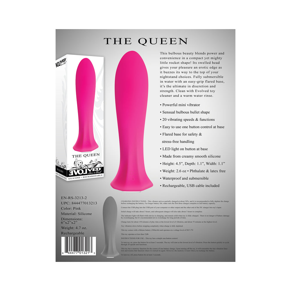 Evolved Queen Mini Vibrator Pink