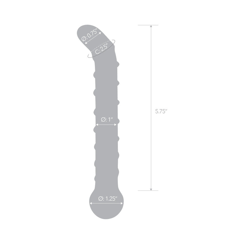 Glas Mr. Swirly 6.5in G-Spot Glass Dildo