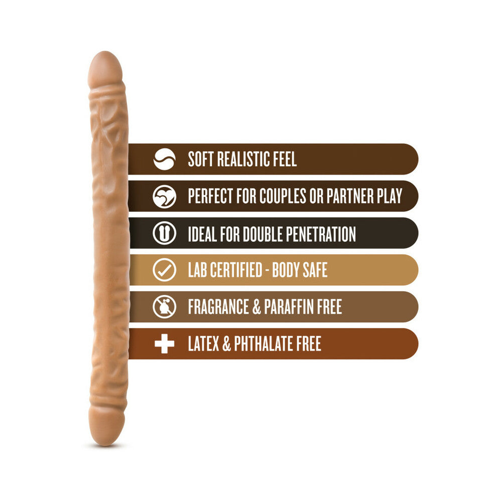 Dr. Skin 18in Double Dildo Tan