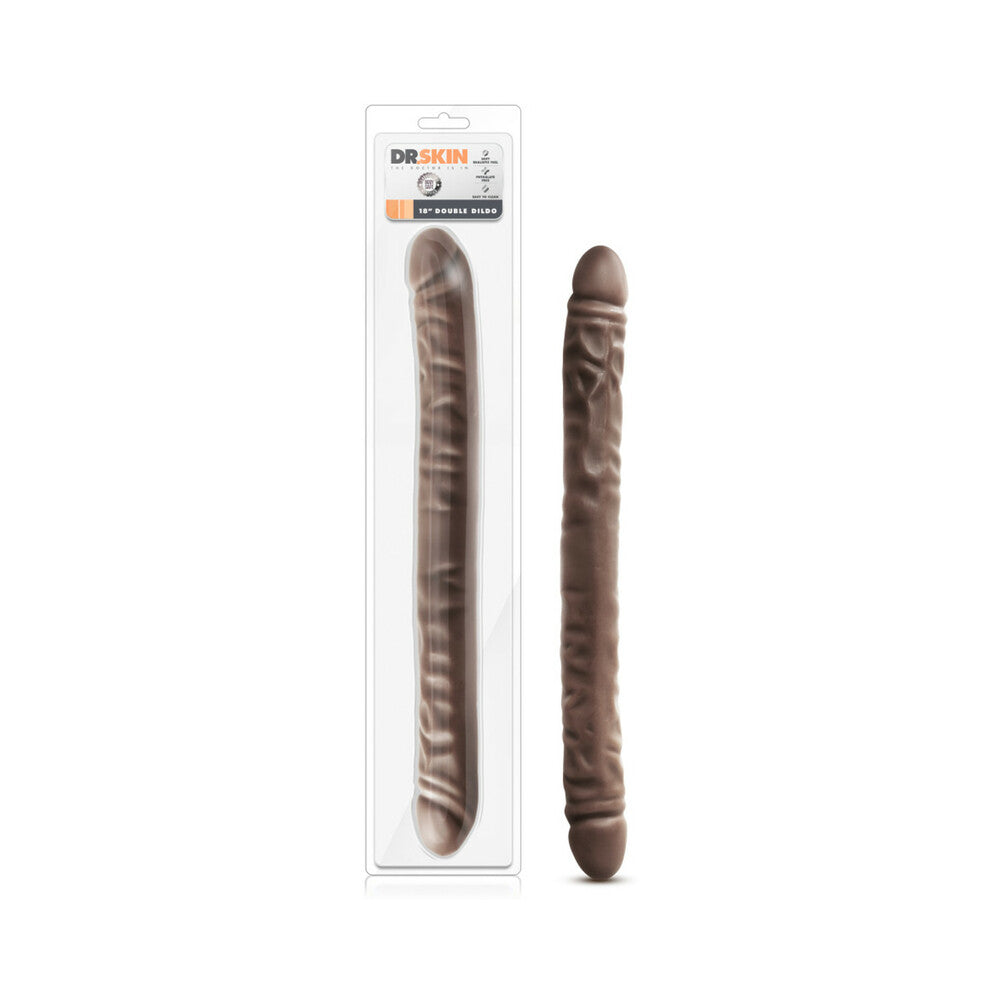 Blush Dr. Skin 18 in. Double Dildo Brown