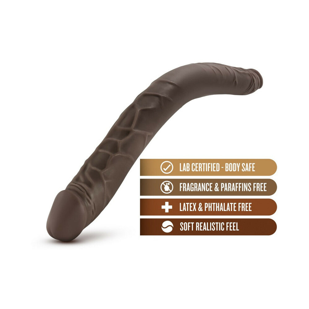 Dr. Skin 16 in. Double Dildo Brown