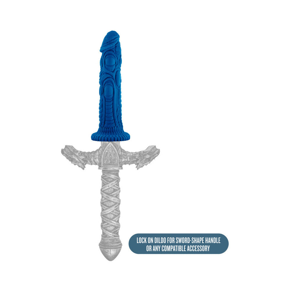 The Realm Draken 7.5in LockOn Dildo Blue