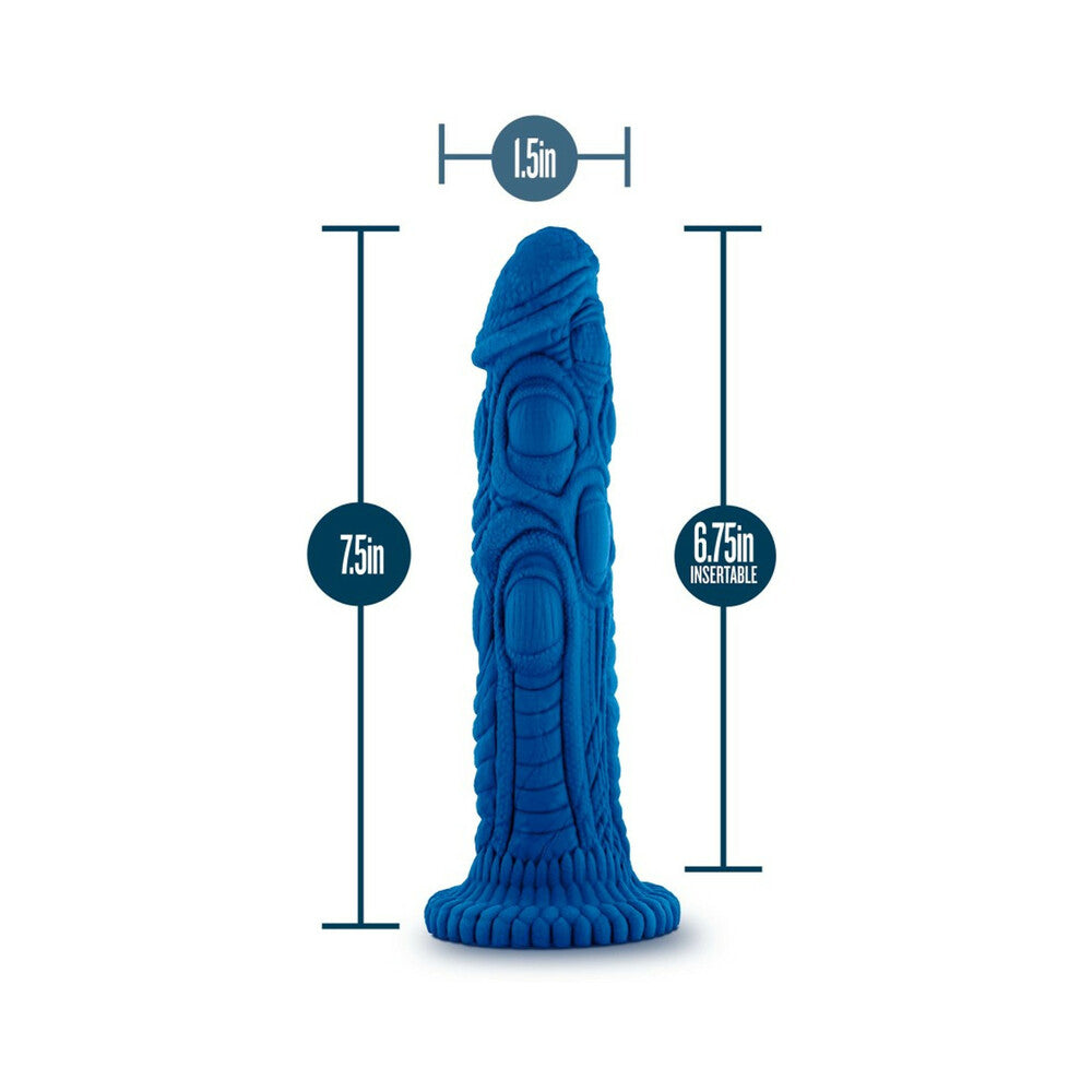 The Realm Draken 7.5in LockOn Dildo Blue