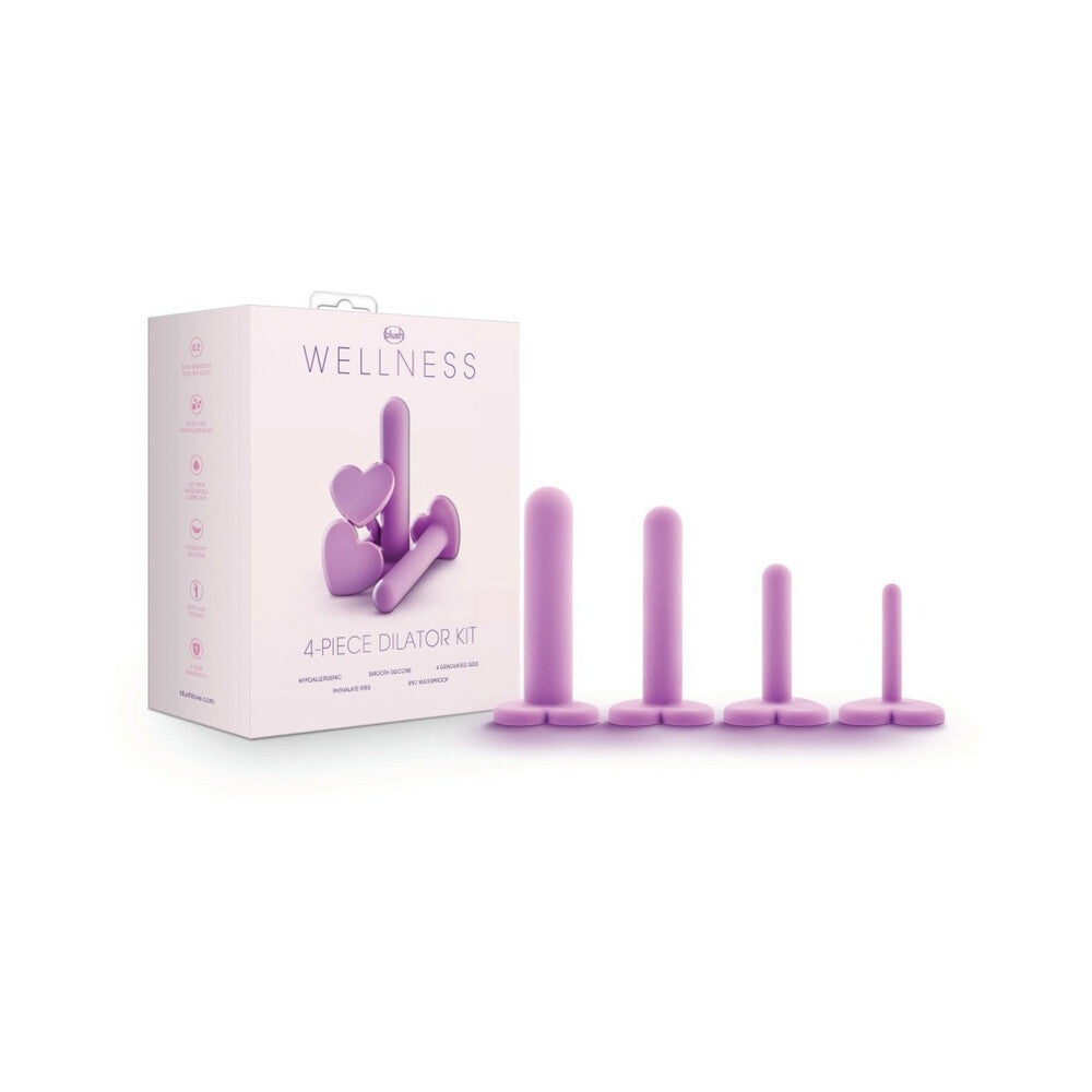 Blush Wellness 4-Piece Silicone Dilator Kit Purple