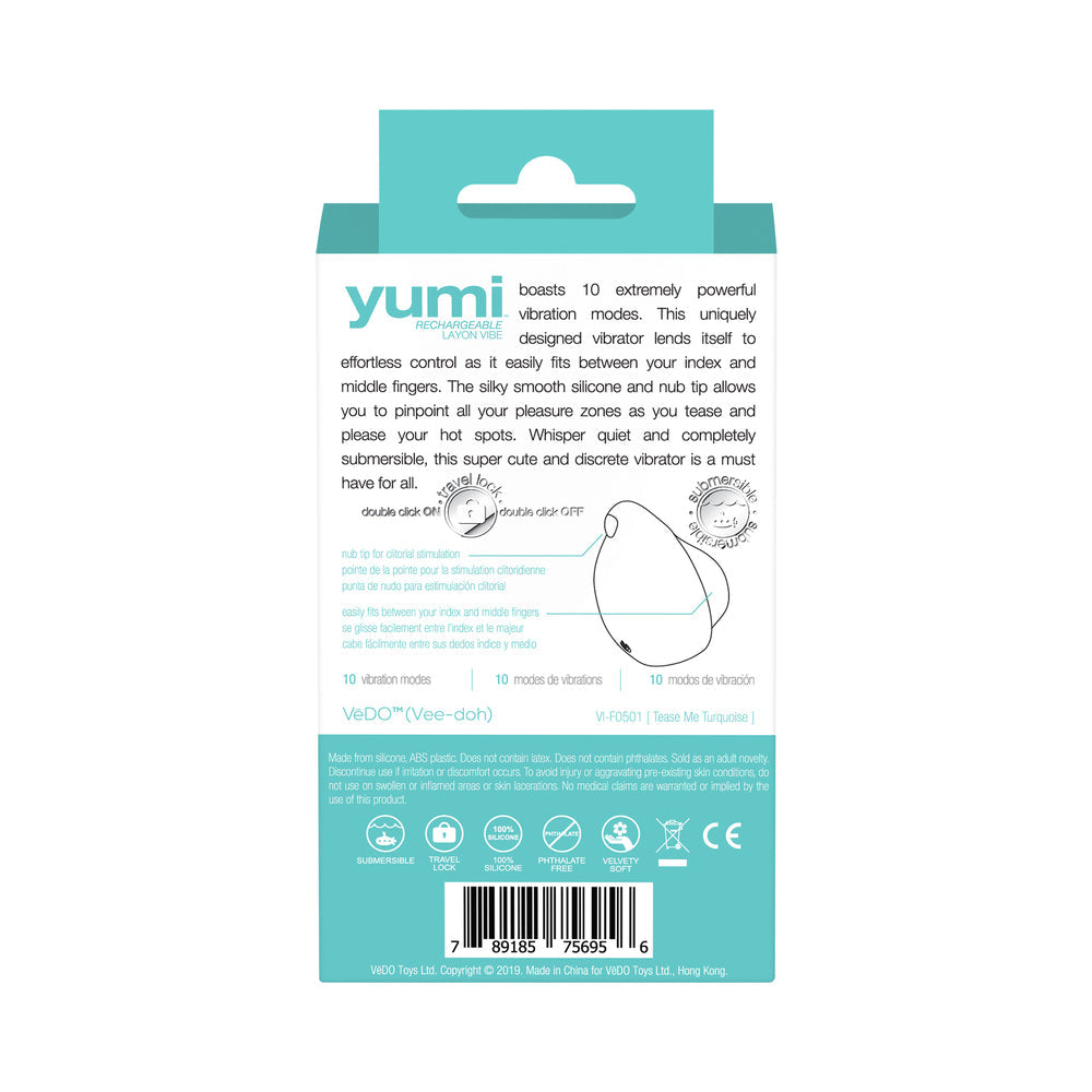 VeDO Yumi Rechg Finger Vibe Turquoise