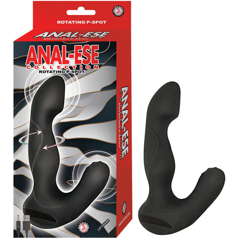 Anal Ese Collection Rotating P Spot Vibe Black