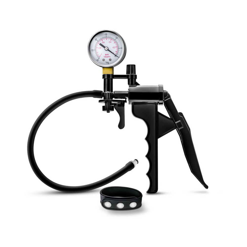 Performance Gauge Pump Pistol with Silicone Tubing & Silicone Cock Strap Black