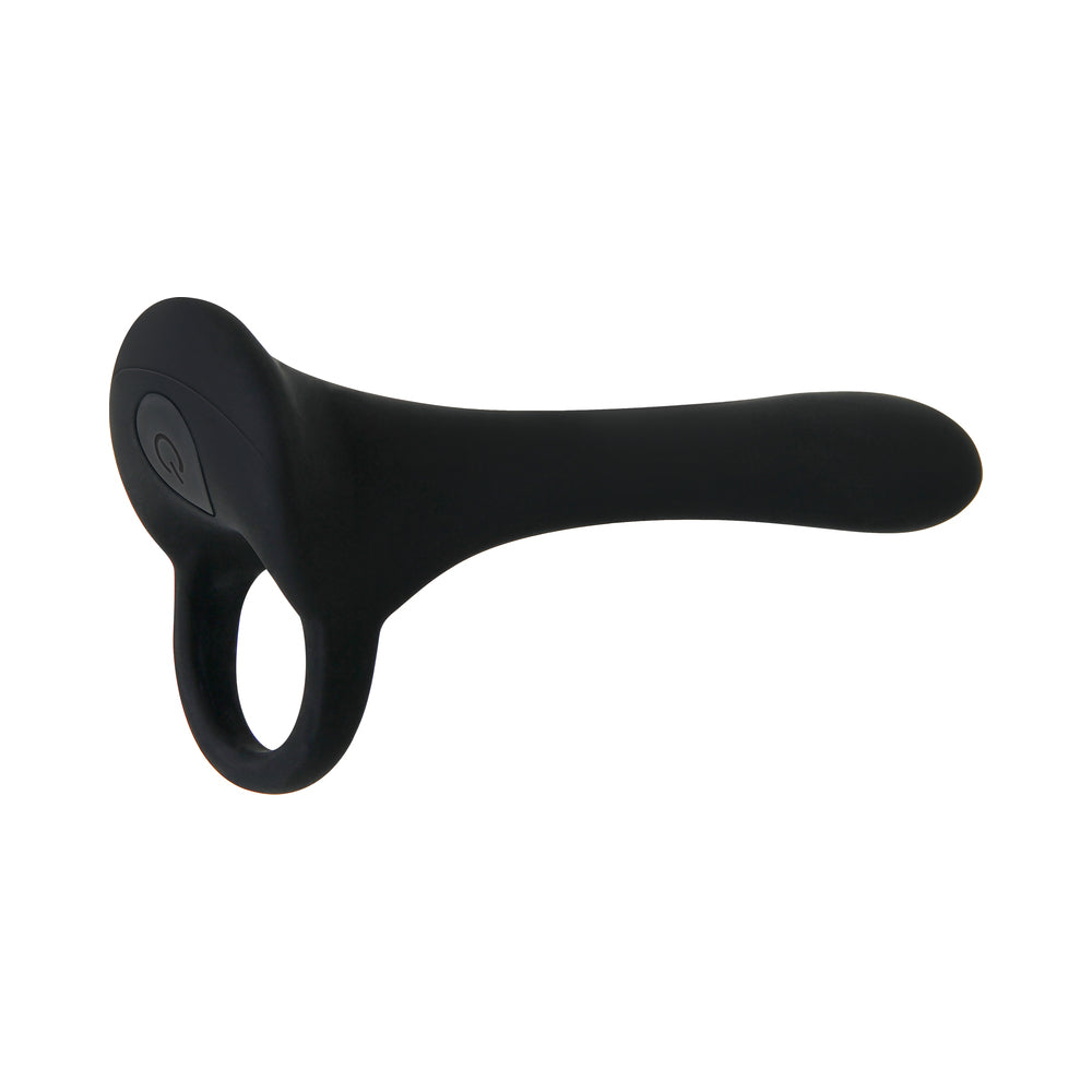 Funda vibradora para pene ZT Cock Armor, color negro