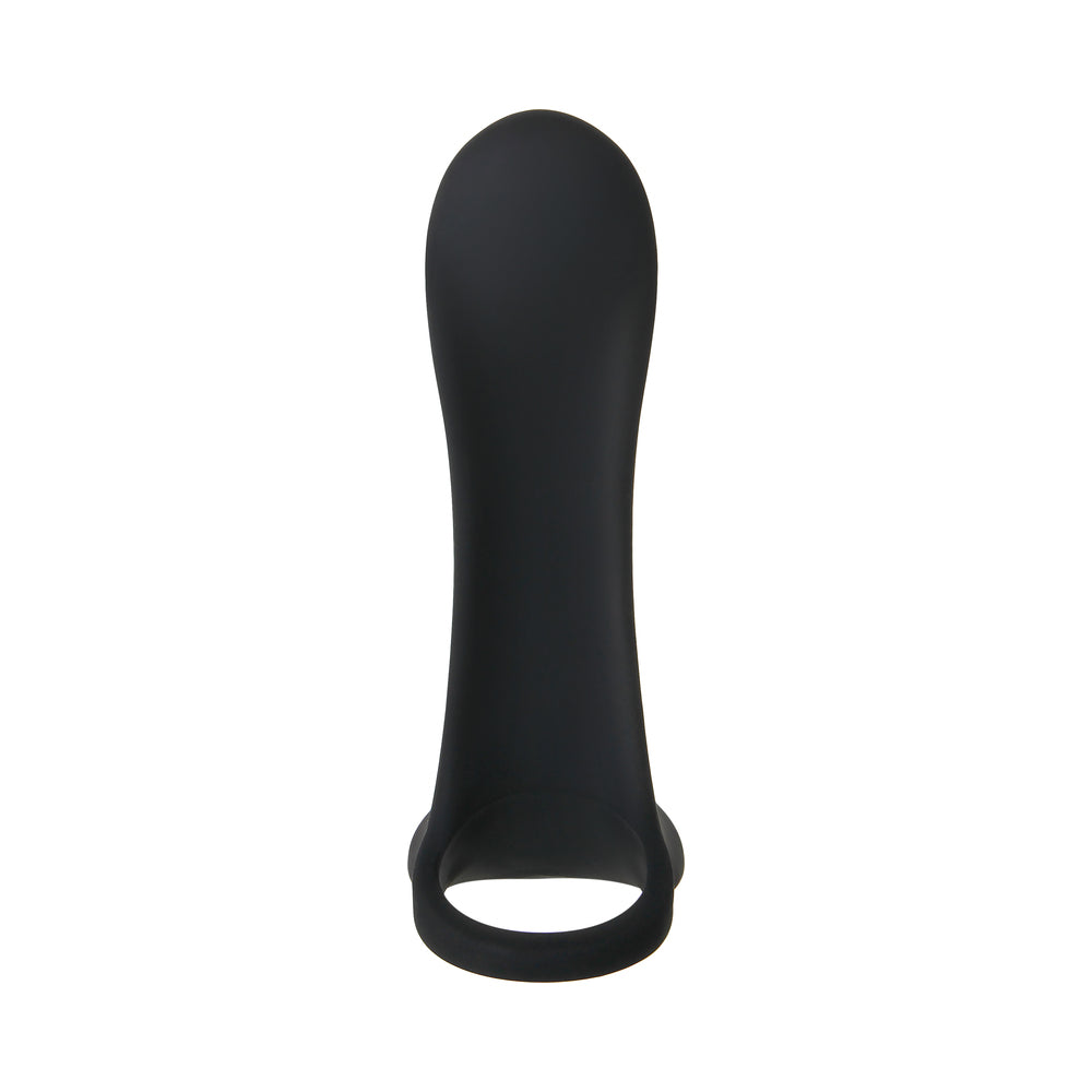 Funda vibradora para pene ZT Cock Armor, color negro