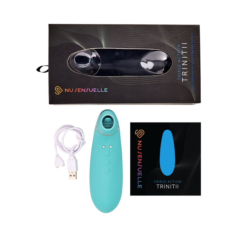 Nu Sensuelle Trinitii 3in1 Suct Vibe Blu