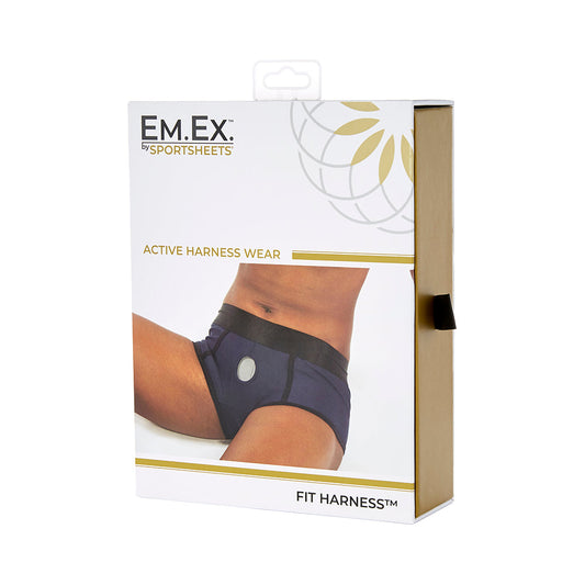 Sportsheets Em.Ex. Fit Harness Navy L