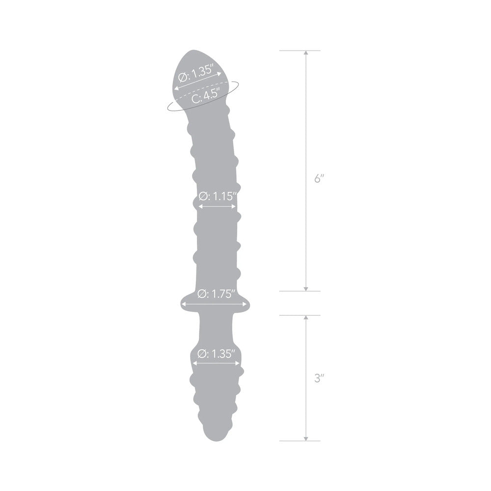 Glas 10in Mr. Swirly DoubleEnd Dil Plug