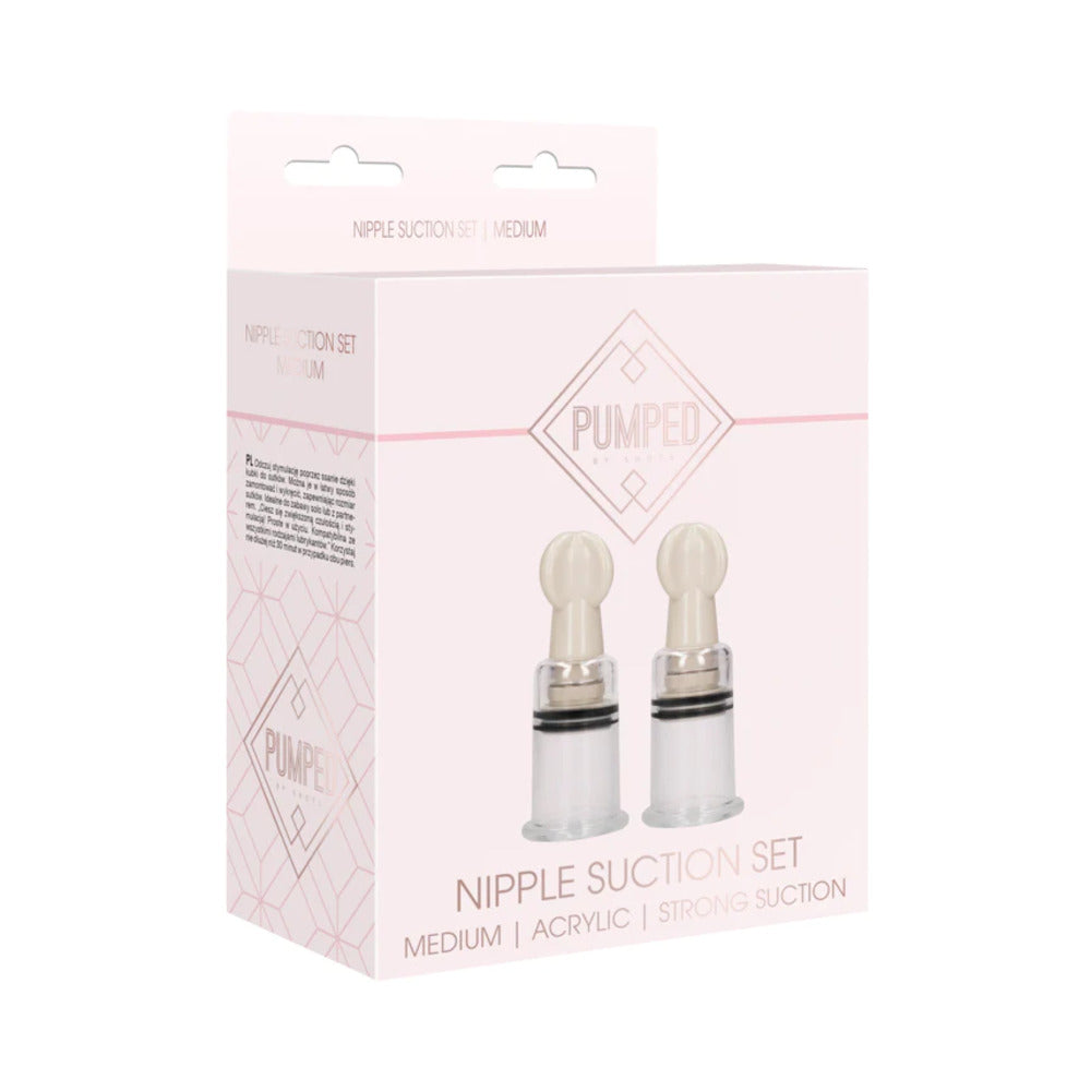 Pumped Nipple Suction Set Rose Medium