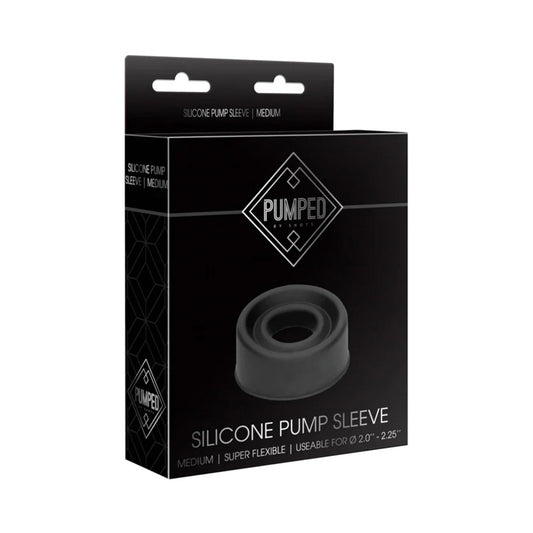 Pumped Silicone Pump Sleeve Black Medium